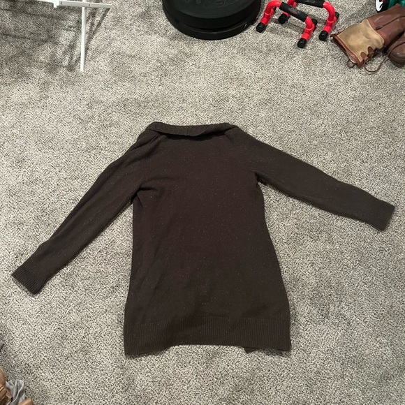 Mcduff Brown 100% Cashmere Cardigan Sweater Women’s Size Large - Picture 3 of 4